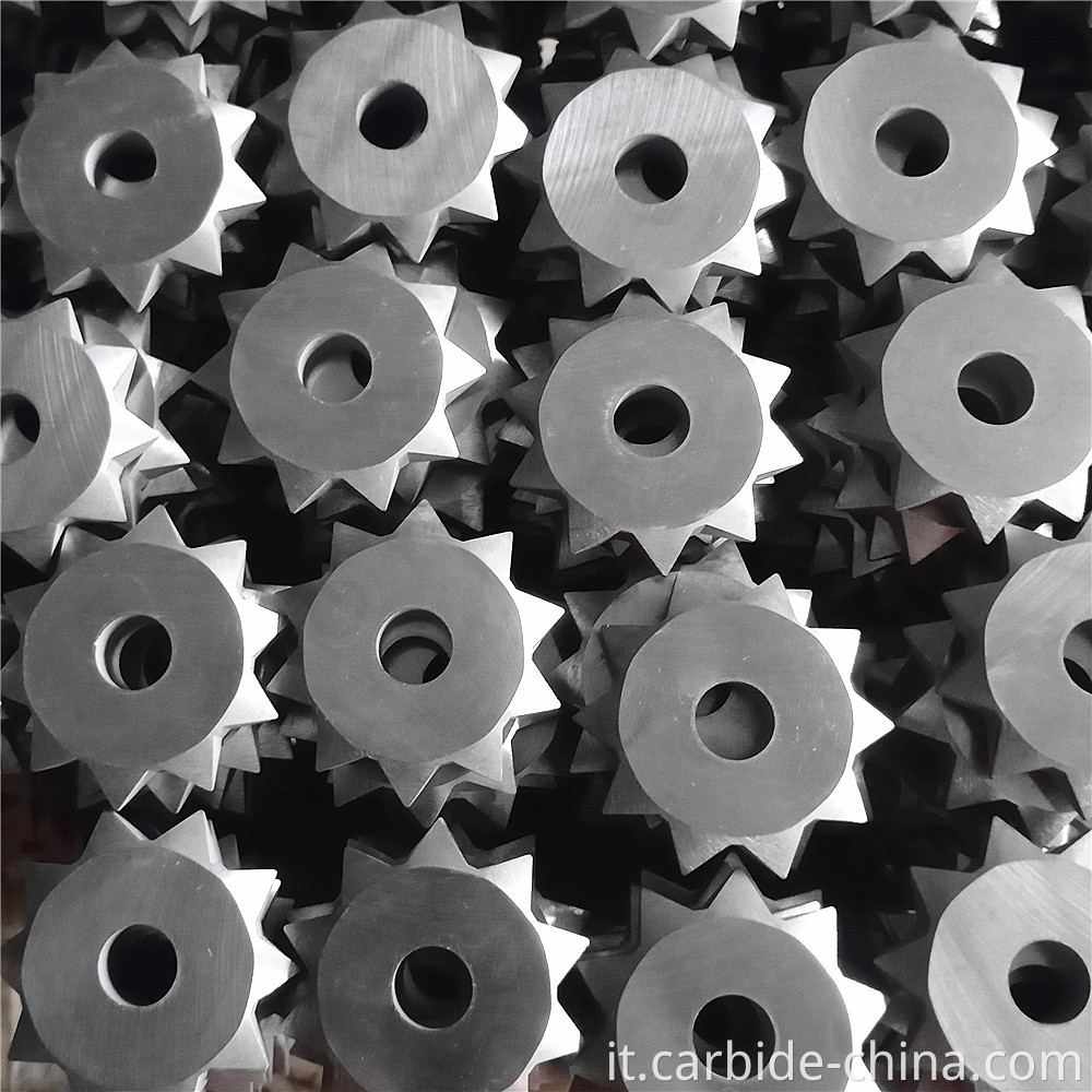 42 punte in carburo a forma di stella per macinazione della pietra 42 Carbide Tips In Star Shape For Stone Grinding